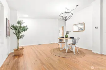 Easily fit a larger dining table, hutch, console, etc