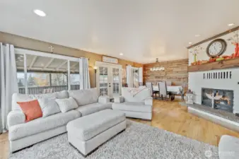 Upper level living space