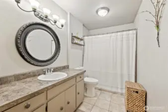 Upper level bathroom