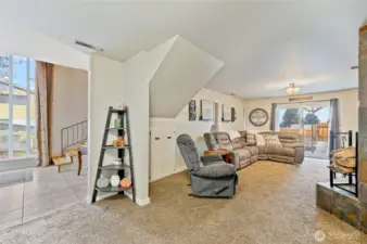 Lower level living space