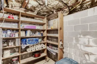 Partially improved basement