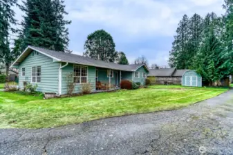 Front of home from the garage