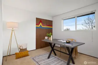 The 2nd bedroom is also generously sized.