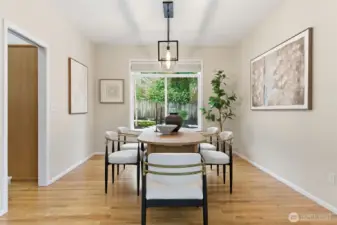 Formal dining room for entertaining or family dinners