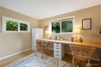 Bedroom #1- used as an office.