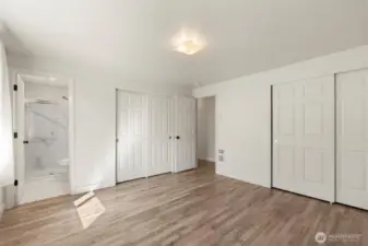 Master bedroom with master bath