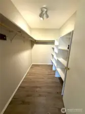 large walk in closet from primary suite