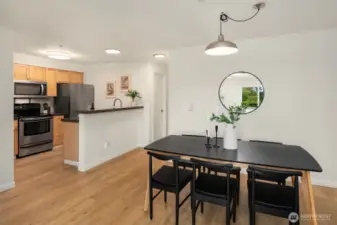 Space for dining table