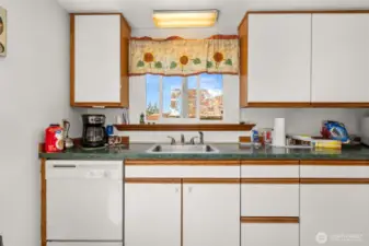 Lazy susans in the cupboards