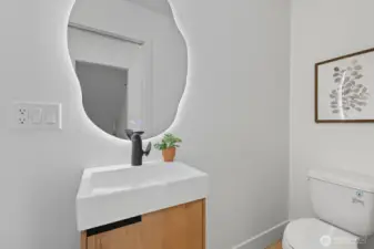 Powder room on main