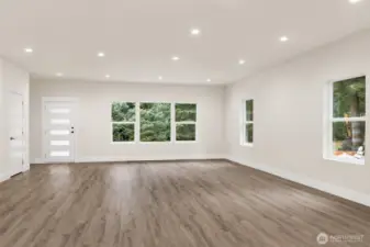 Entry Door with Convenient Coat Closet Next to the Entry Door