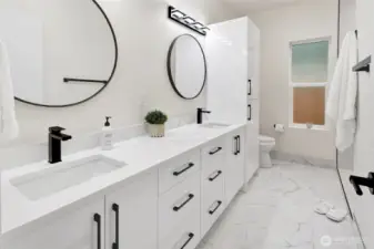 Master Bathroom! Plenty of Storage Space.