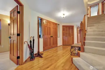 Just off entry is main floor office that could be converted to bedroom if needed