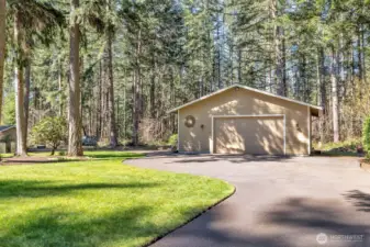 Property features RV parking plumbed with electrical hookup, wired for generator and the extra 900 SF of garage/shop space is a rarity in Heather Highlands