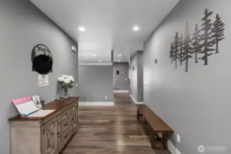 Extra wide hall ways