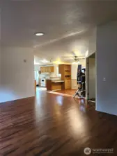 Enter to views clear through the home.