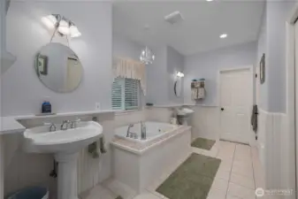 Door straight ahead leads you to the walk-in closet.