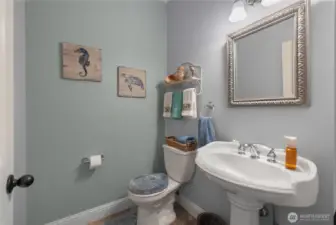 1/2 bath on main floor.