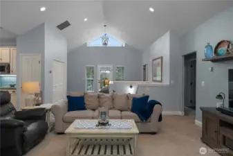 View from the back door to the front door.