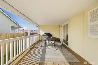 Covered porch extends your living space outdoors, perfect for morning coffee, evening dinners, or enjoying summer afternoons rain or shine. A versatile spot for relaxing, entertaining, or adding cozy seating and décor.