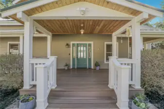 The home features a covered front porch and expansive back deck that showcases the jaw-dropping views. Don’t forget to check out the fenced in garden!
