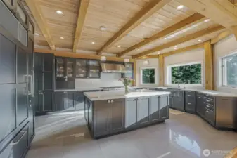 Enjoy the gorgeous views from the dream kitchen.