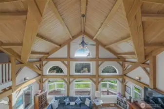 The breathtaking view from upstairs.