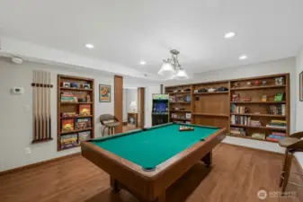 The perfect space for the ultimate game room is in the suite in the daylight basement.