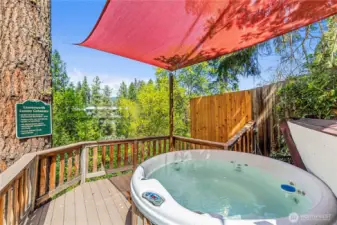 Cabin Hot Tub Deck