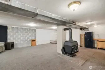 The finished basement