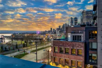 Private View Lounge hovering above Pioneer Square’s grid, close to it all but just removed enough