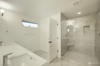 Primary Bathroom with double shower.