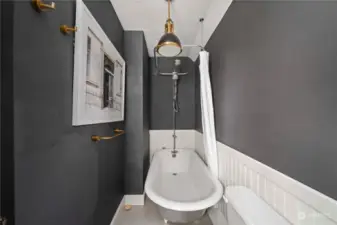 Primary bathroom with deep soaking tub