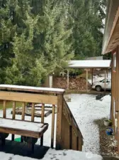 Deck View Towards Carport