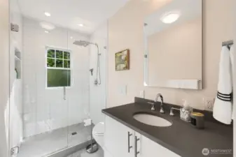 Three quarter bath on the main level