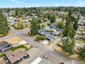 Aerial View  4524 N 11th Street Tacoma, WA 98406