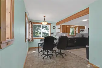 View from the Foyer into the dining area