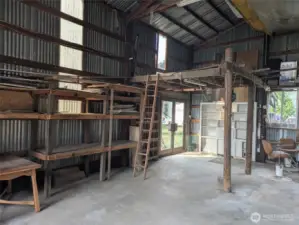 tons of storage in the shop
