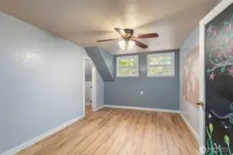 Bedroom #3 with large walk-in closet.