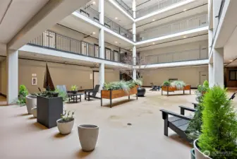 Common area inside with abundant natural light