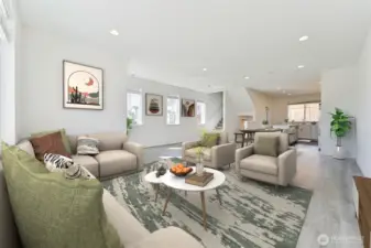 Virtually Staged Great Room