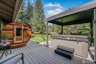 Hot Tub and 6 person Sauna