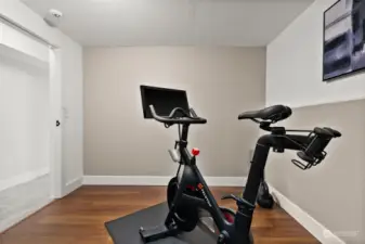 Use this flex space as your own personal work out center!