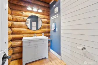 half bath next to dining room