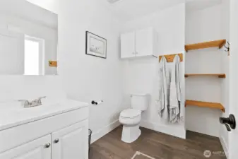 Garage bathroom