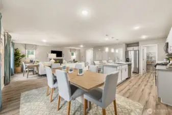 Photos are from the Finley model home in Prior community. Lot 04 layout is mirror image. Finishes, upgrades, and features will vary.