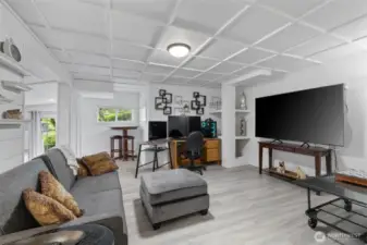 This easy care space has so much character.