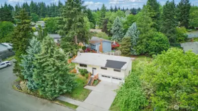 Aerial view of property