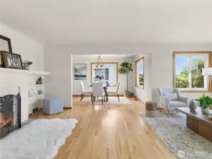 Open front room