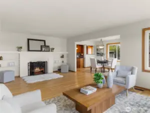 Wood Burning Fireplace